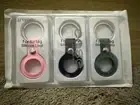 For Apple AirTag Silicone Keyring Loop Holder Carry Case Keychain Pet Air Tag