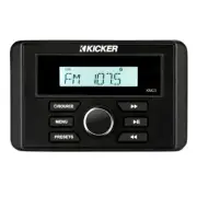Kicker Marine Audio Weather Resistant Media Radio Bluetooth USB AM/FM 46KMC3