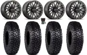 Raceline Ryno Bdlk 15" Wheels Gm 30" Intersect Tires Honda Pioneer 1000 / Talon