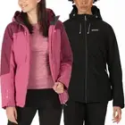 Regatta Womens Highton Stretch Waterproof Padded Hooded Jacket Coat