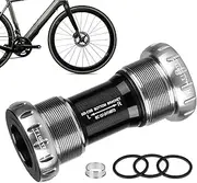 Square Taper Bottom Bracket,Bearing Middle Shaft for Cranks | Bottom Bracket Tool, Reliable Bicycles Replacement, BB52 Threaded Integrated Hollow Shaft