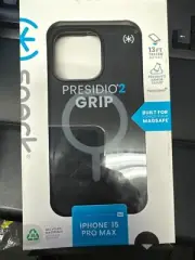 Speck Presidio2 Grip Case with MagSafe for Apple iPhone 15 Pro Max 6.7" Black