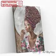 Paint By Numbers Kit Woman Head Gear Abstract Home Adult Kids Decor Beginner Art