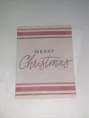 Graphique Christmas Card: Red Natural Wishing You Peace Throughout The Year