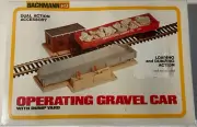 BACHMANN HO - Operating Gravel Car with Dump Yard #1426