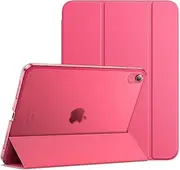 JETech Case for iPad (A16) 11th/10th Generation (2025/2022), Slim Stand Hard Back Shell Cover with Auto Wake/Sleep (Pink)
