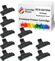 10-Pack Compatible Toner Cartridge for Samsung SCX-D4725A SCXD4725A (3,000 Pages) for Samsung SCX4725F SCX4725FN