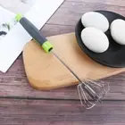 Stainless Steel Semi-automatic Egg Milk Beater Kitchen Balloon Whisk Mixer Tool✿