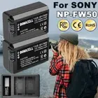 2X 1500mAh NP-FW50 Battery + USB Charger For Sony Alpha A5000 A6500 A6300 NEX-5K