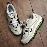 R'代購 NIKE AIR MAX 98 W 白螢光綠 AH6799-115 女鞋