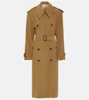 [Saint Laurent] Saint Laurent Twill trench coat UK 10 brown