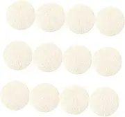 Generic Ultrasonic Face 12 Pcs Natural Sponges Pads Gentle Face Exfoliator for Deep Clean