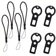 4pcs Durable Flat Bottle Openers with 4pcs Lanyards, Metal Beer Opener Keycha...