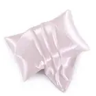 Satin Pillowcases with Zipper （20x26）,Standard Size Pillowcases Set of 2, Blu...