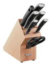 [Wusthof] Classic Ikon Knife Block Set 8 Piece in Black