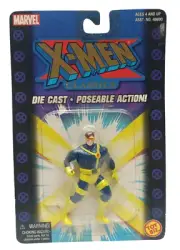 VTG Marvel Comics X-Men Cyclops Die-Cast Poseable (2002) Toy Biz Mini Figure