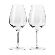 2pc Krosno Duet 460ml Stemmed Red Wine Glass Set - Clear