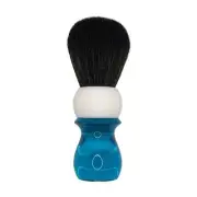 Blue & White Tall Synthetic Shaving Brush (26mm) - by West Coast Shaving (Used)