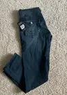 True Religion Geno Flap Big T Jeans Relaxed Slim Fit Size 33 x 32 Dark Blue