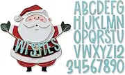 [Sizzix] Thinlits Set of 49 Santa Greetings Colorize by Tim Holtz | 666338 | Wafer-Thin Metal Cutting Dies for Scrapbooking, Embossing, Journaling, Love Greetings, One Size