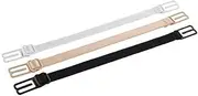 [AIMALL] 3PCS Lady Nonslip Elastic Adjustable Band Bra Strap Holder Strap Racer Back Clip, Universal Fit, Comfort Enhancer