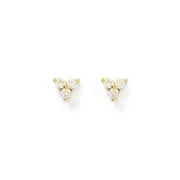 Cassia Stud Earrings - Stone