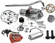 Full Kit 125cc Engine Motor Battery Wiring Auto Reverse ATV Quad Buggy Go Kart