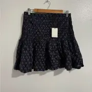NWT Revolve Acacia Sen mini skirt in Wisteria women Large floral purple pleated
