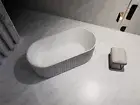 1500/1700*750/800*580mm ARTEMIS Matt White Freestanding Bathtub No Oveflow