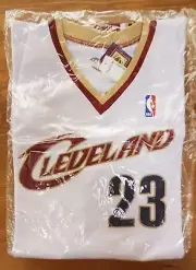 Lebron James White Jersey Cavaliers Mitchell & Ness Hardwood Classics Size 54