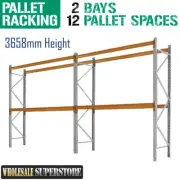PALLET RACKING - 2 Bays 3658mmH - Dexion Compatible Storage HEAVY DUTY shelving