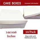 Cake Boxes 14x14x6" 50Pk Cupcake Boxes Display Wedding Box Patty Pans AU