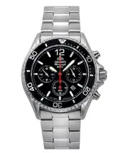 Orient Chronograph Black Dial Solar Diver Analog RA-TX0202B10B 200M Mens Watch