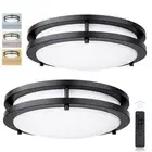 LED Ceiling Light with Remote 2 Pack 13 Inch Flush Mount Ceiling Light Fixtur...