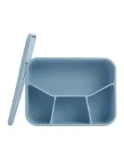 [Playground] Silicone Large Lunch Box in Dusty Blue