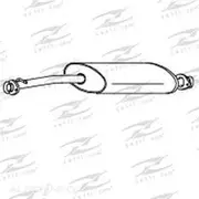 Redback Mufflers Bolt-On to suit 110 Defender 2.5L TDI CM - M4565