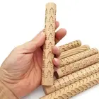Pottery Clay Wood Texture Roll Embossed Rod Mud Ceramic Sculpture Modeling Tools
