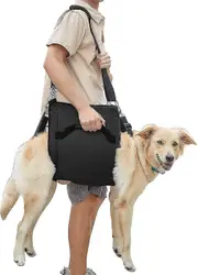 Dog Carry Sling, Emergency Backpack Pet Legs Support & Rehabilitation Dog (black) Lift Harness For Nail Trimming, Dog Carrier M