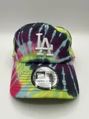 Los Angeles Dodgers LA Logo New Era Tie Dye Baseball Adjustable Cap Hat NWT