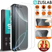 iPhone 16 Pro Max Plus ZUSLAB 9H Full Tempered Glass Screen Protector For Apple
