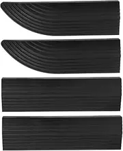 Hoement 1 Set Rubber Threshold Ramp for Indoor Use Lightweight Vacuum Cleaner Rise Pad Easy Access for Robot Cleaners Over Steps and Doorways