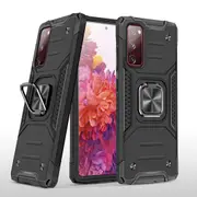 MCC Shockproof Samsung Galaxy S20 FE Fan Edition Tough Case Cover Ring [Black]