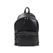 [Saint Laurent] Saint Laurent-Black City Leather Backpack-Uomo OS OS