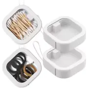 2pcs Hair Tie OrganizerPortable Travel Qtip HolderBathroom Storage Organizer ...