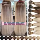 NANO RING 100% Remy Human Hair Extensions Loop Micro Beads Nano Bonds Thick 200G