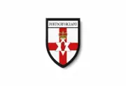 PATCH PATCHES EMBLEM IRON ON GLUE PRINT FLAG world crest northern ireland