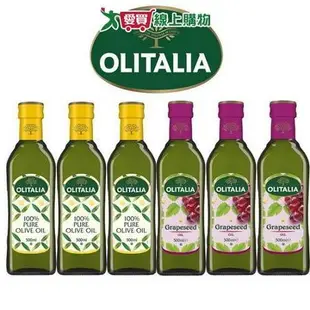 Olitalia奧利塔 純橄欖油+葡萄籽油禮盒組 500mlx6瓶