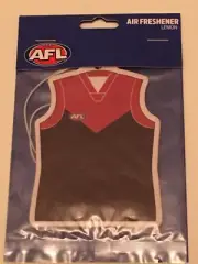 MELBOURNE demons jersey AFL car air freshener, lemon fragrance, new, sealed