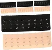 [BESPORTBLE] 8pcs 3-row 8-hook Bra Extender Stretchy Bra Extension Back Bra Extension Strap Women Elastic Bra Extender with Hooks Adjustable Bra Strap Extender, Assorted Color