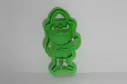 3D Printed Cookie Cutter Inspired by Rudolph Claymation Santa Clause